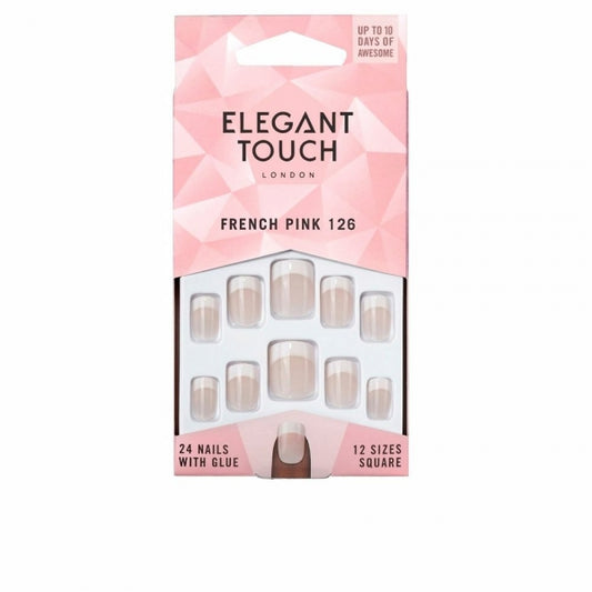 Faux ongles Elegant Touch French S (24 uds)
