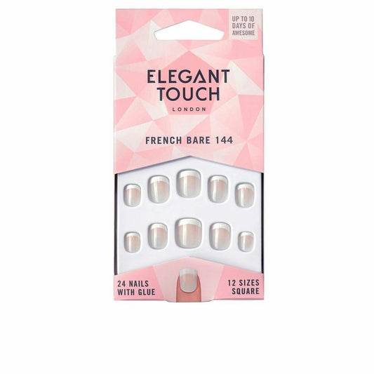 Faux ongles Elegant Touch French Xs 24 Pièces (24 uds)