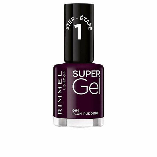 Vernis à ongles Rimmel London Super Gel Plum Pudding Nº 064 (12 ml)